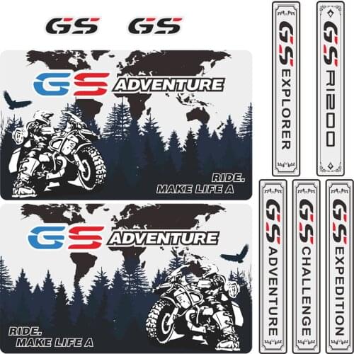 Trunk Motorcycle Stickers Decal Aluminium Luggage Side Panniers Box Cases For BMW R1200GS R1200 GS ADV Adventure R 1200 GSA