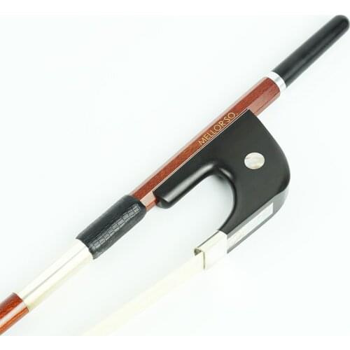 Carbon Fiber Double Bass Bow with Pernambuco Skin Stick Natural Horsehair Well Balanced MELLOR Solo Level S1G Bass Accessories