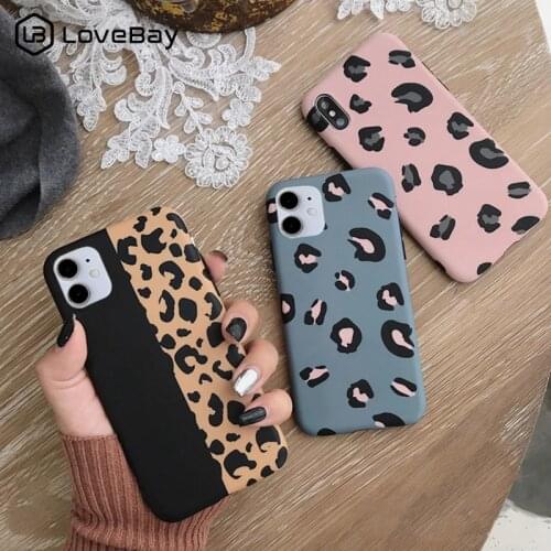 Lovebay Leopard Print Phone Case Cover For Iphone 11 12Mini Pro XS Max XR X SE2020 8 7 6 6S Plus Luxury Soft Back Fashion Cases