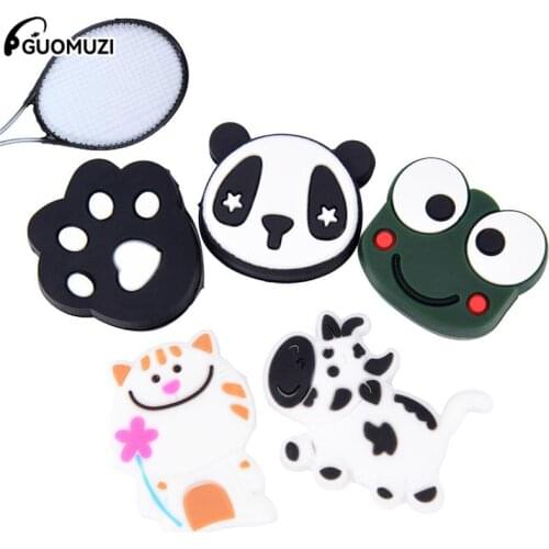 1pc Cartoon Animas Tennis Racket Damper Shock Absorber Multiple Pattern Soft Durable Vibration Dampeners
