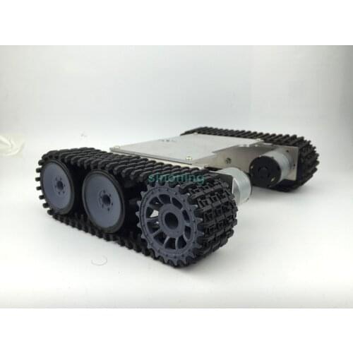 Cheap 2wd Aluminum & Steel Metal robot chassis tank ROT-1 crawler SN600 6-12v