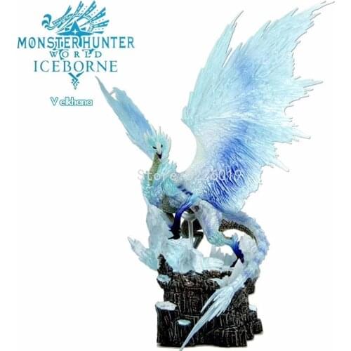 22cm Game Monster Hunter World Iceborne Velkhana Figure Monster Hunter World Game PS4 Iceborne Dragon Action Figure Toy Model