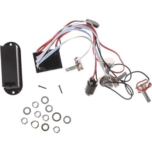 Guitar Accessories 3 Band EQ Preamp Circuit Guitar Dual Potentiometer For Active Bass Pickup dropshipping