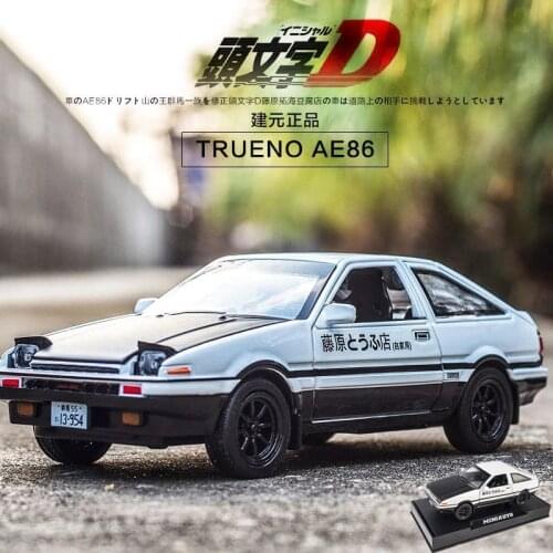 New INITIAL D Toyota AE86 Alloy metal Toy Car Model Diecast Toy Vehicles Cartoon Miniature Scale Model Car Toys For Children