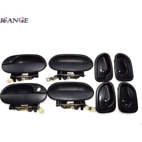 ISANCE Outside Inside Door Handles Set 82650-25000 82610-22001-LG For Hyundai Accent 1995 1996 1997 1998 1999