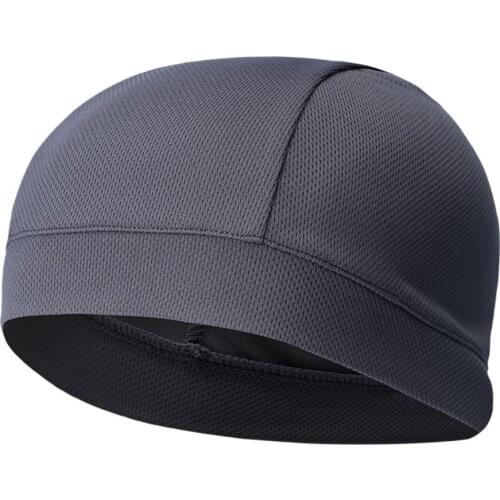 Summer Outdoor Cycling Running Riding Hat Men Solid Color Elastic Absorb Sweat Cap Motorcycle Bike Bicycle Hat Women Inner Cap