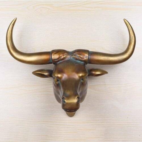 RETRO RESIN NGAU TAU DECORATION RESTAURANT WALL WALL MOUNT 7 DECORATIVE OBJECT SIMULATION CRAFTS