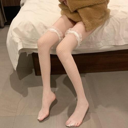 2021 New Stockings Shengrenmei Womens lingerie Sexy over knee Stocking White Color Woman Summer Costumes Calcetines de mujer