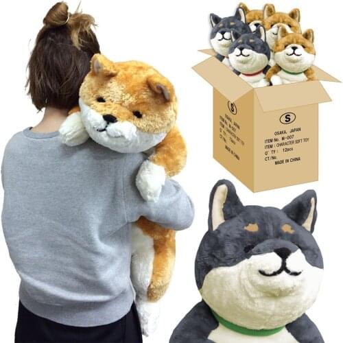 80cm Anime Shiba Inu Plush Dog Toy Giant Animals Dog Doll Akita Toys Nap Pillow for Kids Friend