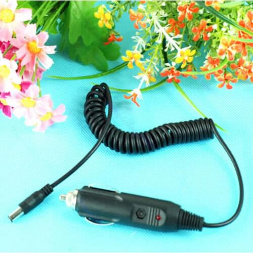 On Sale! DC 12V 5.5 X 2.1mm Car Auto Vehicle Charger Power Adapter Cord Black Cables and Adapters