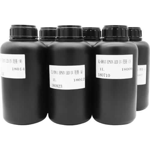 UV Ink For UV Flatbed Printer Universal Ink 6colors X 500ml ink +500ml Cleaning liquid for Wood Acrylic Bottle UV Printing
