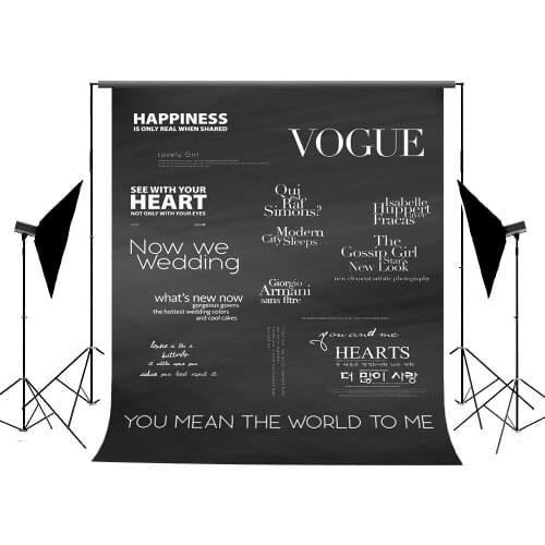 VinylBDS Blackboard Wedding Photography Background Love Vows Customize Photocall Cameras Fotograficas Backdrops For Photography