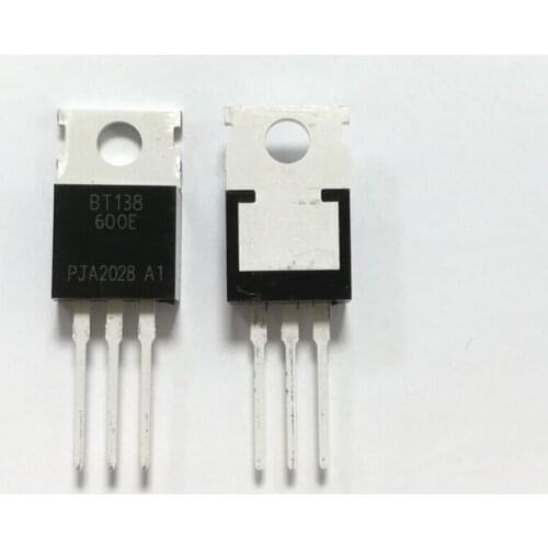 10PCS/lot BT138-600E BT138-600 138-600E TO-220 600V Triacs RAIL TRIAC new original IC