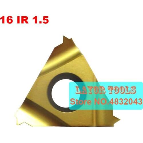 16 IR 1.5 ISO ,Indexable Tungsten Carbide Threading Lathe Inserts for Threaded Lathe Holder,thread turning tool holders