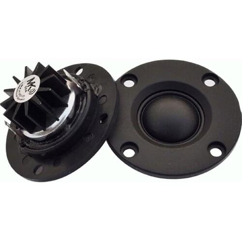 2pcs Tweeter Speaker 6 Ohm 30W HIFI Dome Silk High Pitch Speaker Audio Magnetic High Frequency Loudspeaker With Heat Sink