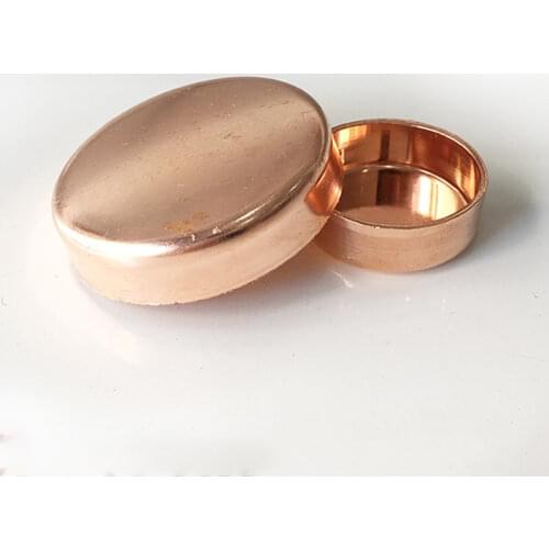 3/8"-6" 15-159mm ID End Cap 99.9% Copper End Feed Solder Cup Stopper lumbing Fitting For Air Condition