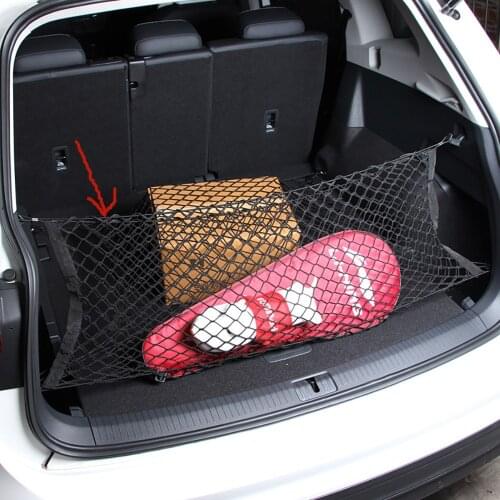90*40cm Car-styling Boot String Mesh Elastic Nylon Rear Back Cargo Trunk Storage Organizer Luggage Net Holder Auto Accessory