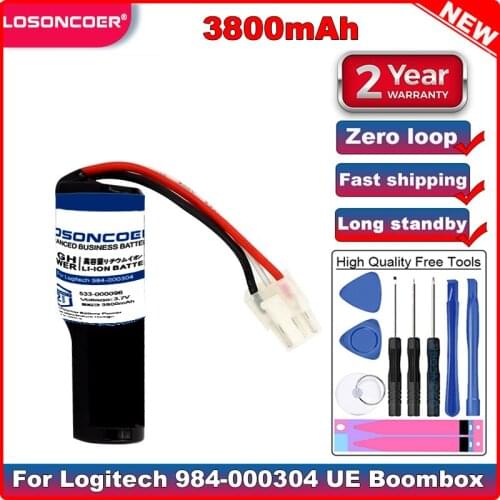 Good Quality Battery 3800mAh 533-000096, DGYF001, GPRLO18SY002 for Logitech 984-000304, UE Boombox Speaker Battery