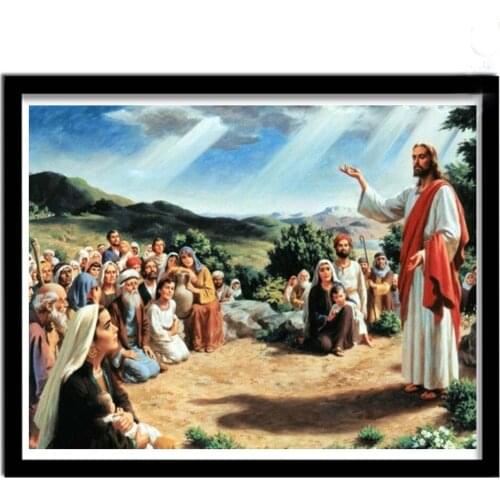 Diamond Embroidery 5D Diamond Painting Jesus Missionary Full Round DIY 2020 Diamond Mosaic Wedding Decoration Sticker