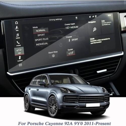 Car Styling GPS Navigation Glass Screen Film For Porsche Cayenne 92A 9Y0 2011-Present Dashboard Display Film Auto Accessory