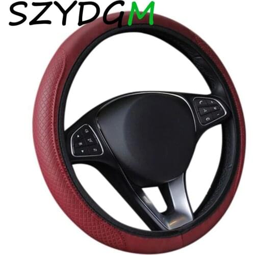 Universal Car Fiber skin Steering Wheel Cover Breathable Elasti Car Car Elastic Skid Proof Steering-wheel Covers Car Maintenance