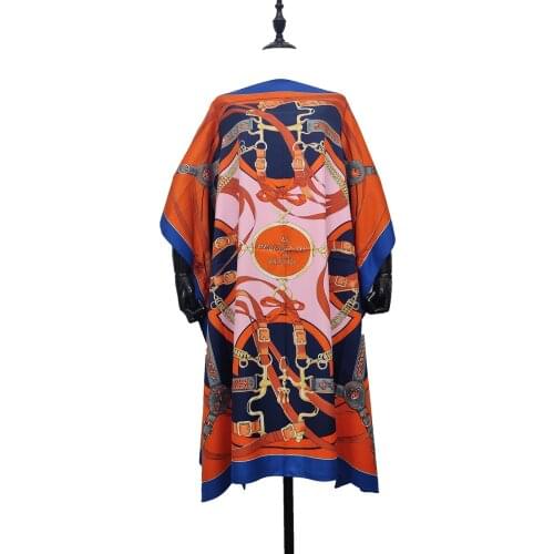 Length 100 cm X 100 Cm Fashion Knee SIlk Kaftan Maxi Dress европейская одежда Summer Beach Night club Sexy Lady