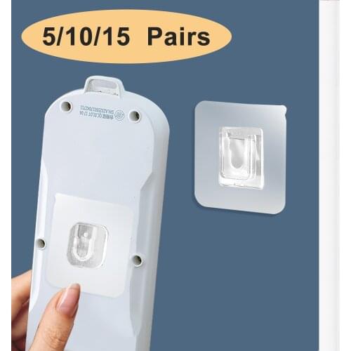 Double-Sided Adhesive Wall Hooks Hanger Strong Transparent Hooks Suction Cup for Bathroom Kitchen Sucker Wall Storage Holder