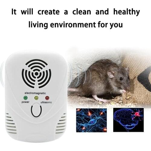 Electronic Ultrasonic Mouse Killer Mouse Cockroach Trap Insect Mosquito Repeller Rats Spiders Practical Pest Control Device