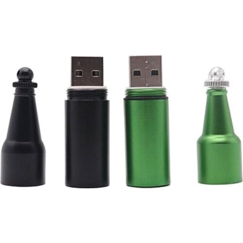 Pen drive Four color wine bottle usb flash drive 4GB 8G 16G 32G 64GB 128GB metal bottle memoria usb stick creative gift pendrive