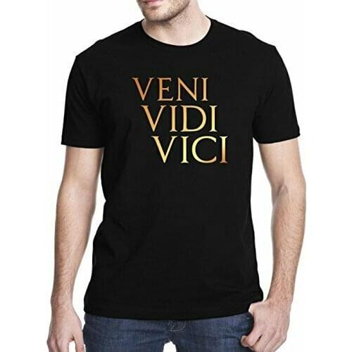 Roman Legion Caesar Veni Vidi Vici T-Shirt. Summer Cotton O-Neck Short Sleeve Mens T Shirt New S-3XL