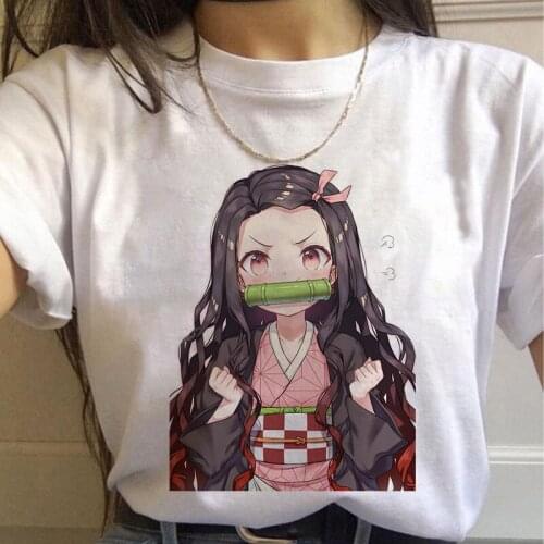 Cosplay Anime Demon Slayer T Shirt Kimetsu No Yaiba Tanjirou Kamado Nezuko Kawaii Graphic Tees Tops Funny Tshirt Harajuku Female