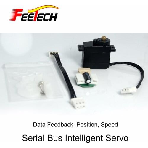 Small Robot Serial Bus Intelligent Servo, Feetech SCServo009, 2.3kg cm Torque, 9g, Copper Gear, Data Feedback Function