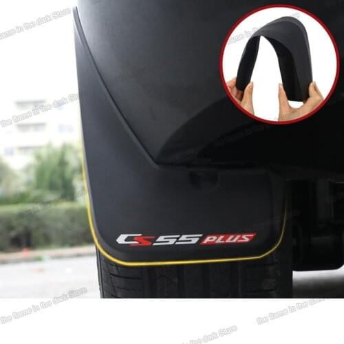 Lsrtw2017 engineering plastic abs car mud fender mudguards for changan cs55 plus 2019 2020 2021 accessories cs55plus