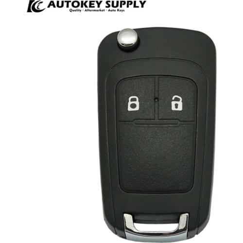 Modified For Chevrolet 2 Button Remote Flip Car Key （Without Blade） AutokeySupply AKGMF112