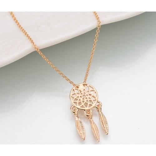 2021 New fashion Dream Catcher Series Jewelry Necklace Exquisite Alloy Hollow Pendant Necklace Collares For Women Gifts