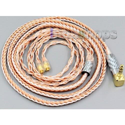 LN005795 2.5mm 3.5mm 4.4mm 4pole TRRS Balanced 16 Core OCC Silver Mixed Headphone Cable For Westone W60 W50 W40 UM50 UM30 UM10