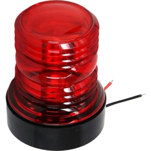 Boat Yacht Pontoon Skiff Marine LED Navigation 12V/24V Red 360 Anchor Light
