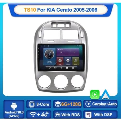 MEKED 6+128G Android 10 for Kia Kia Cerato 1 LD 2004 2005 2006 2007 2008 2009 2010 Multimedia Stereo Car DVD Player Navigation