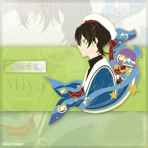 Anime SK8 the Infinity SK EIGHT Langa SNOW REKI Metal Button Brooch Pins Collection Medal Costume Props Souvenir Cosplay