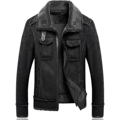 Mens Wool Fur Leather Jackets and Coat China Imported 5XL Plus Size Brand Designer Mens Automotive Woolen Lamb Fur Coats A330