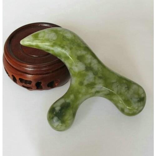 Jade Acupuncture Stick T Shape Foot Acupoint Massager Natural Stone Reflexology Massage Relieve Muscle Soreness Relaxing Tool