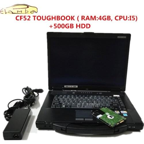 CF52 Toughbook CF52 I5 4GB Laptop with 500hdd Window7 Military Toughbook Laptop can work for diagnostic alldata/ c5/ c4/ icom