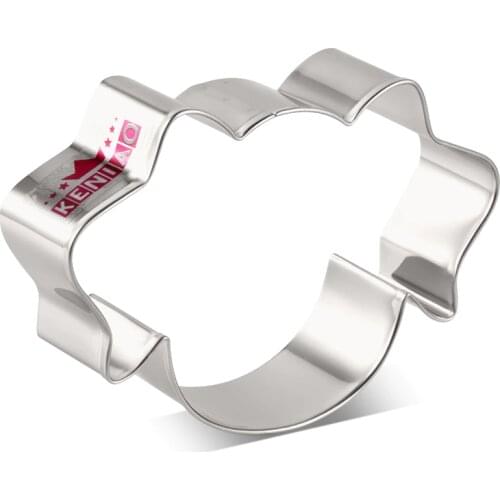 KENIAO Dog Face Cookie Cutter for Homemade Dog Biscuits Treats - 10 x 6.8 cm - Dog Biscuit and Fondant Cutter - Stainless Steel