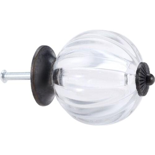 Clear Acrylic Knob Lantern shape Large size Crystal 53x43mm Cabinet Handle w/screws Transparent Decor Cupboard Drawer Pull Hook