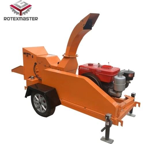 Hot Sale Easy Operation Diesel Engine 40 HP Mobile Wood Chipper
