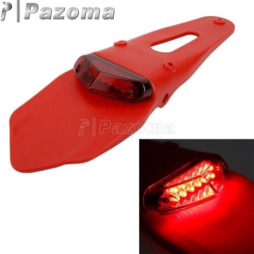 For Beta 400 450 525RR BMW G450 Red Motorcycle LED Stop Rear Tail Light w/ Rear Fender For MX Enduro Trials Trailbikes DRZ XR400