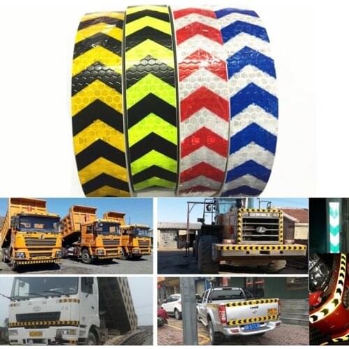 2.5cm*20m Way-Arrow Reflective Guide Sign Warning Safety Sticker Bumper Arrow Self-adhesive Tape