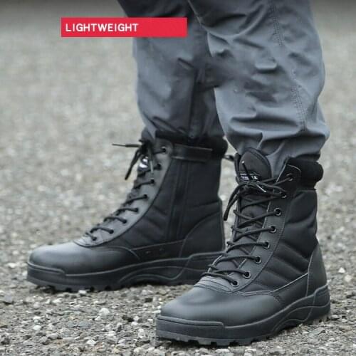Tactical Military Boots Men Boots Special Force Desert Combat Army Boots Outdoor Hiking Boots Ankle Shoes 2021 Men Hiking Shoes