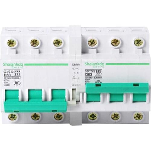 3 phase 3 wire 380V dual power transfer switch (micro dual power) interlocked manual (automatic) conversion