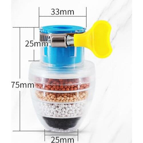 Universal Faucet Filter Interface Water Purification Anti-Spill Water-Saving for Kitchen Tap TS2